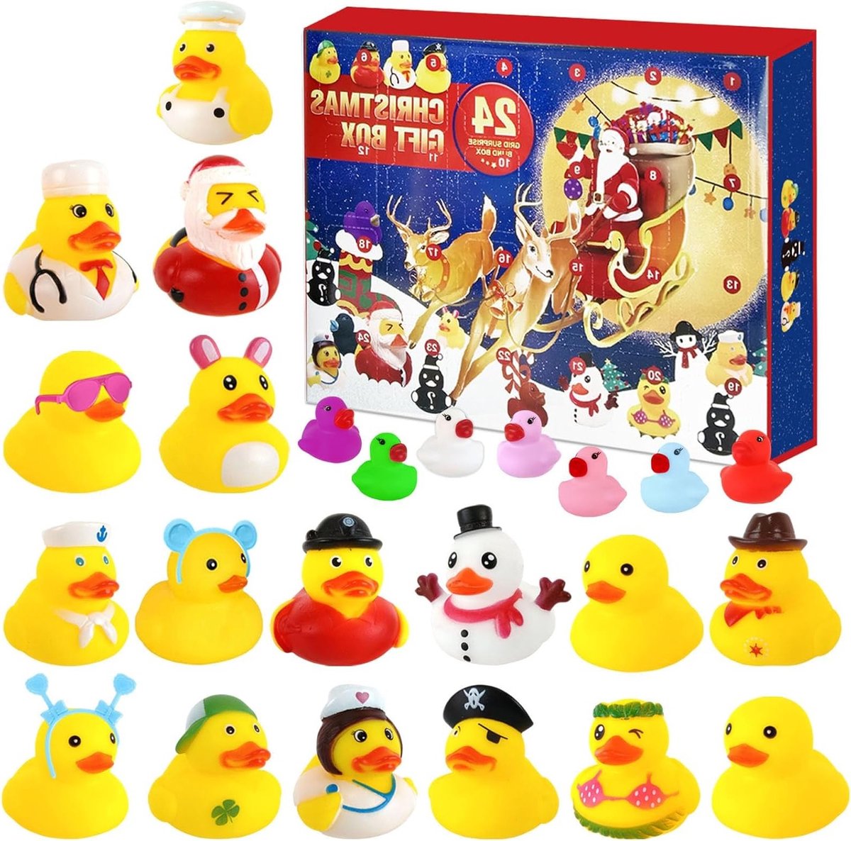 Kerst Adventskalender met 24 Dagen en Eendjes voor een Feestelijke Countdown