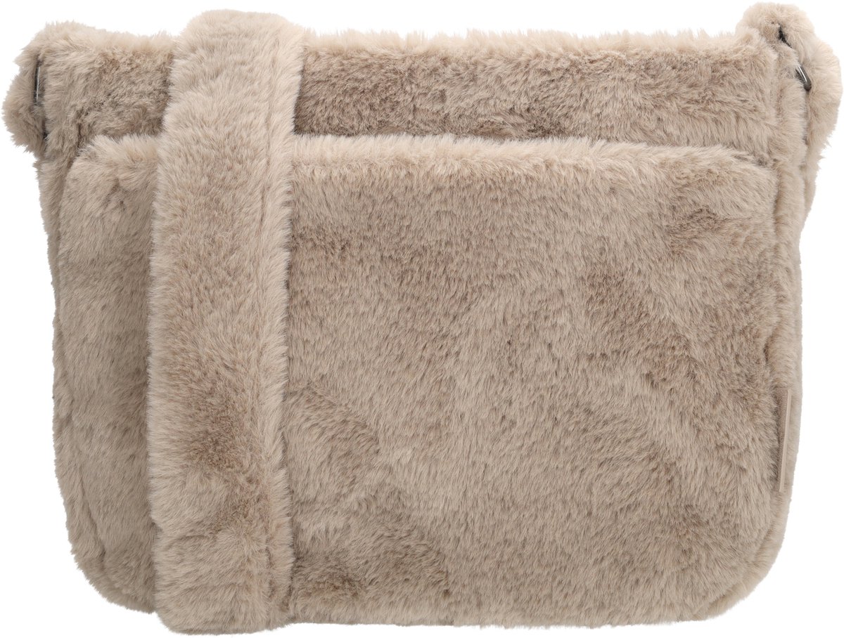 Beagles Barakaldo Schoudertas - Crossbody - Fur - Bont - Tas - Lichttaupe