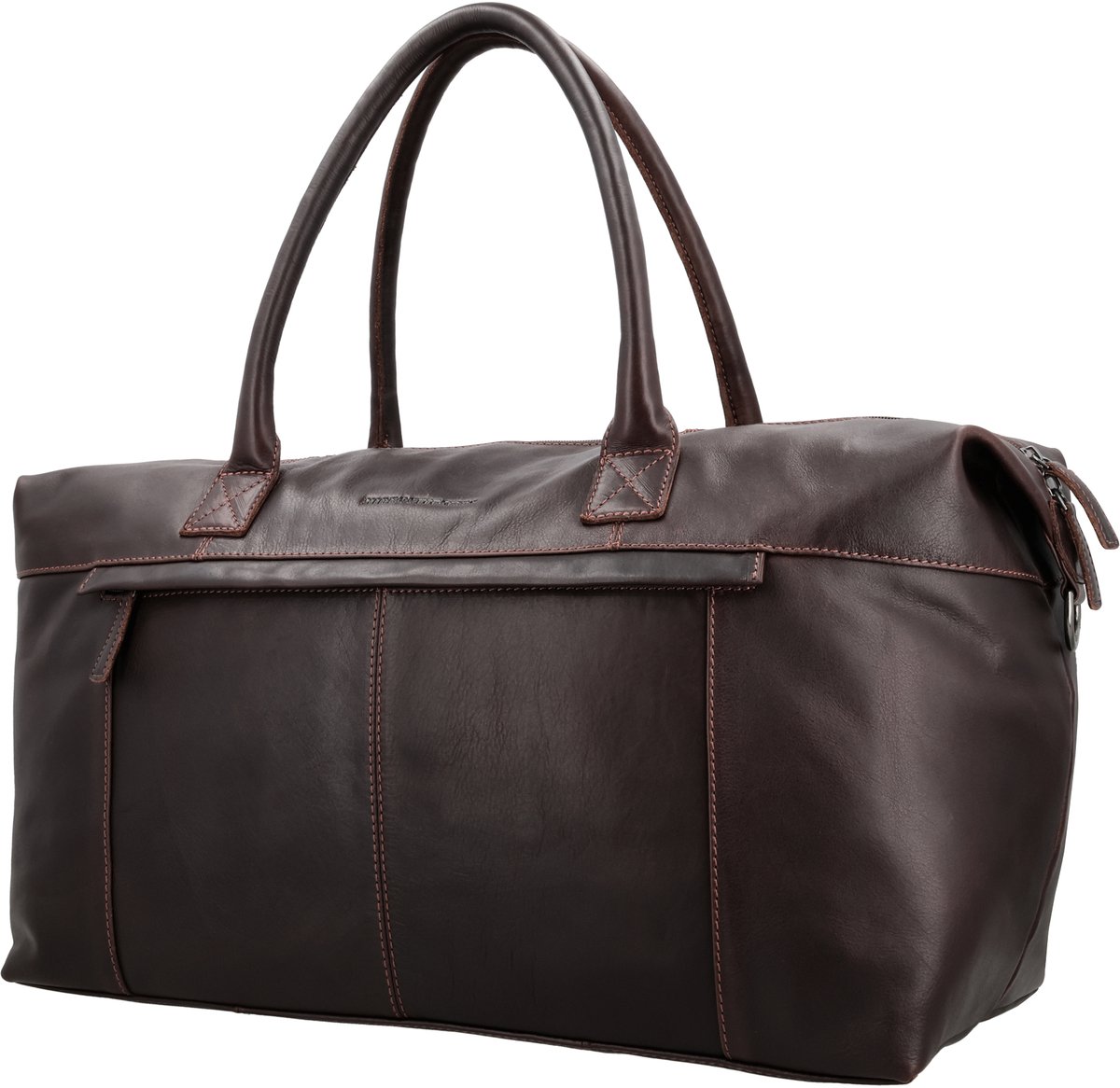 Hide & Stitches Japura Reistas - Leren Reistas - 56 x 33 x 22 cm - Weekendtas - Verstelbare Schouderband - Afneembaar - Reisbagage - Handbagage - Unisex - Donkerbruin