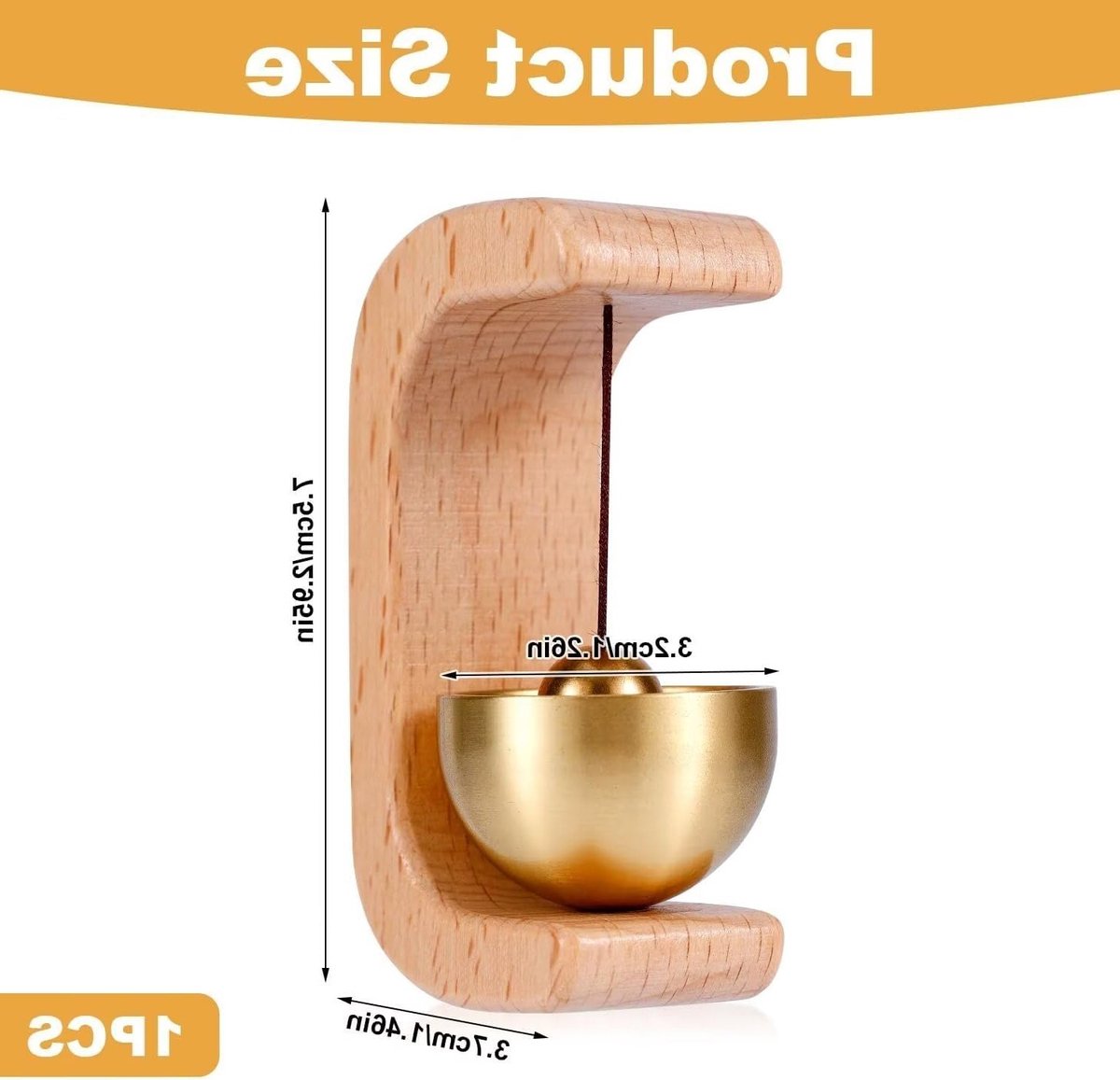 Schattige magnetische deurklok met eenvoudig ontwerp voor voordeur, koelkast en huisdierdeur, ideaal voor elke ruimte.