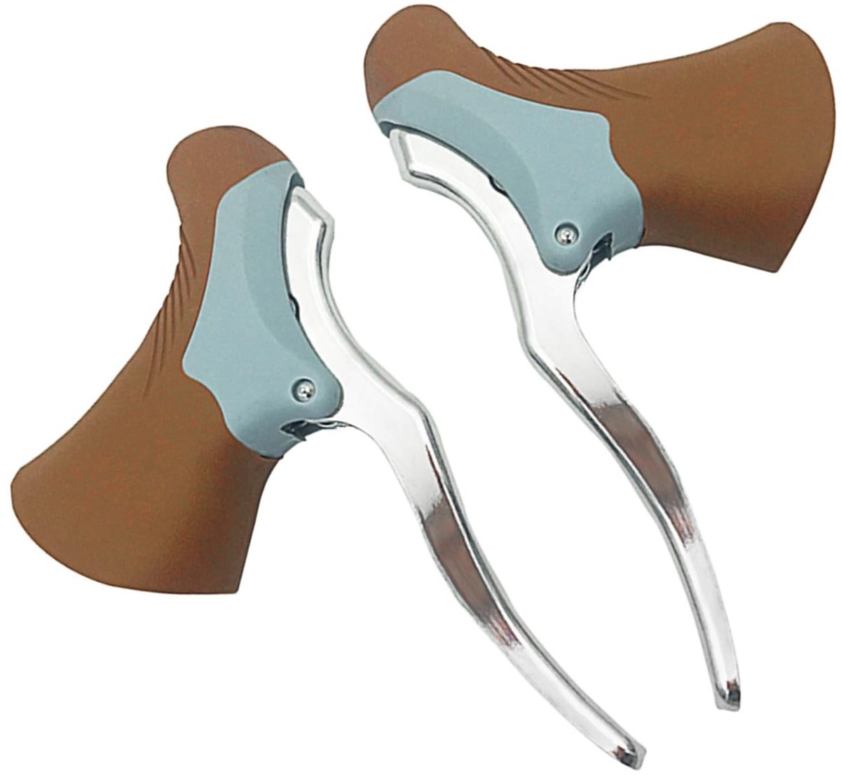 Dailygoods- Remhendel Stevig - Aluminiumlegering - Vervanging - Geschikt voor Stuurdiameter 22,2-23,8 mm - Racefiets - Kleuropties Zwart/Koffie - Fietsrem