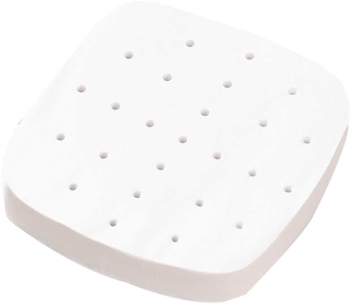 100 Stuks Perforated Bakpapier voor Airfryer, Niet Plakkerig, Vetvrij en Waterdicht, 24 cm