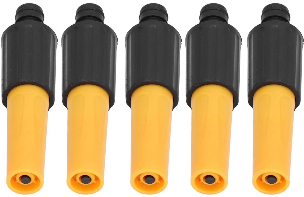 Dailygoods- Slangpistool Hoogdruk - Tuinspuit Pistool - 1/2 Inch Snelle Koppeling - Waterafgifte Verstelbaar - 5 Stuks - ABS Materiaal