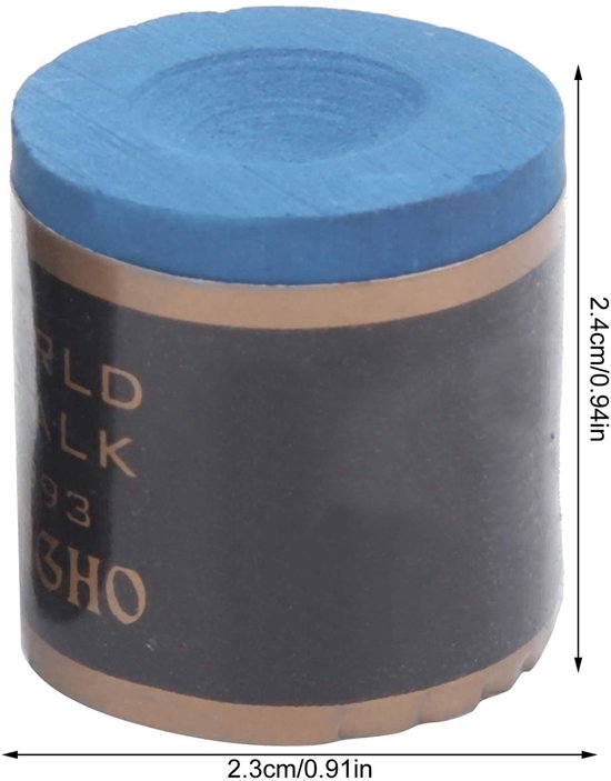 Byshayne - Professionele Pool Chalk - 2 Stuks Antislip Snooker Krijt voor Biljartstokken (Blauw) van Byshayne — afbeelding 4