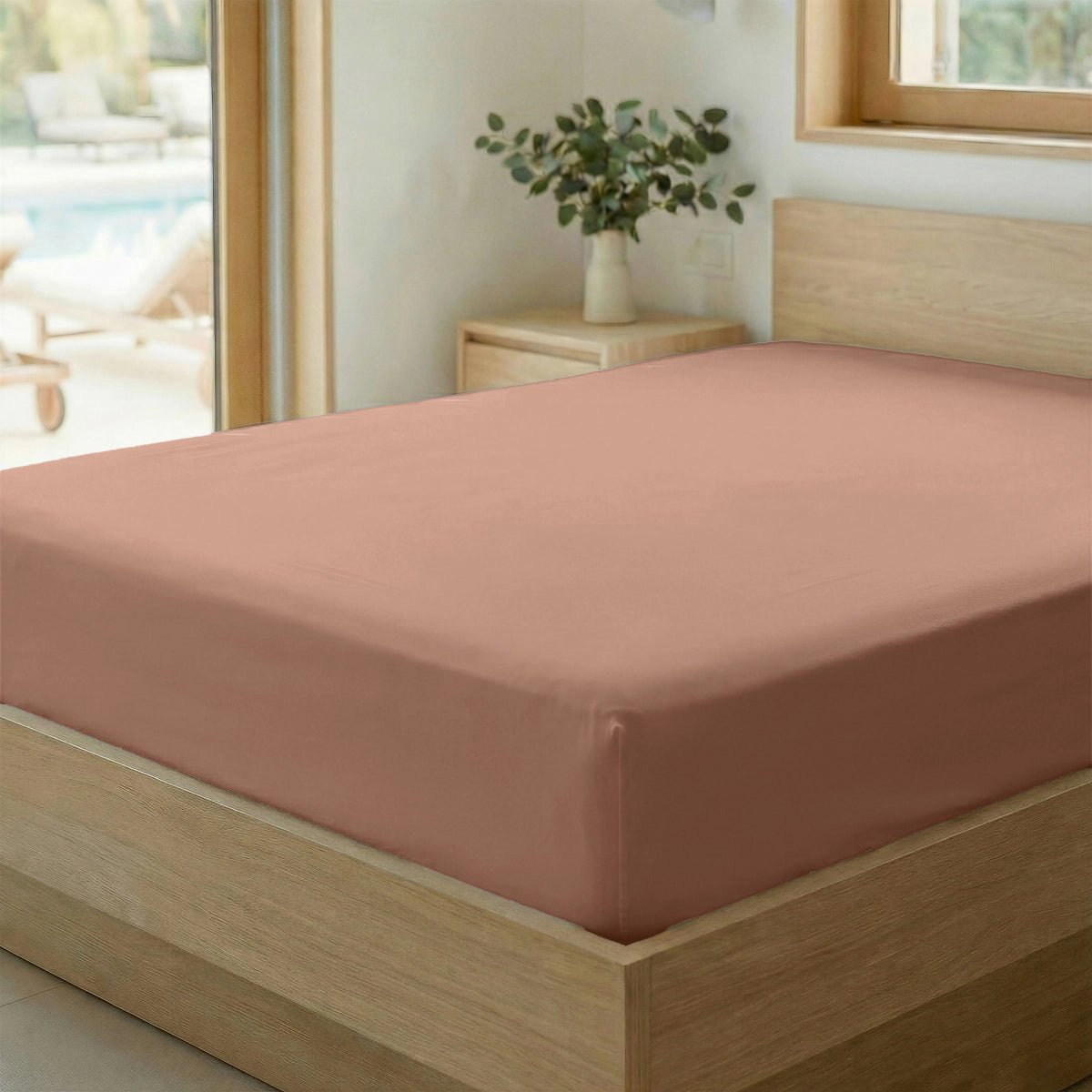 Zelesta Special Cooling Serene Hoeslaken - Terracottaroze 160x200cm