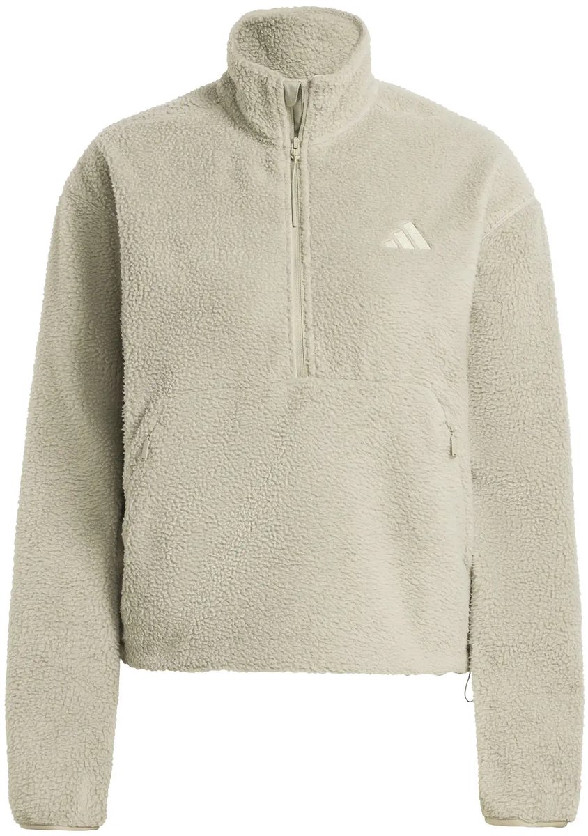 Damesfleece 1/2 rits adidas City Tech High Pile Groen
