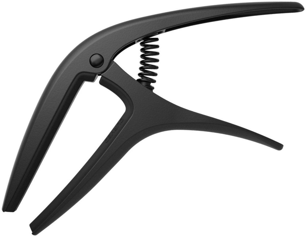 Ernie Ball Axis Capo - Zwart - Dual-Radius Design - One-Handed Operation