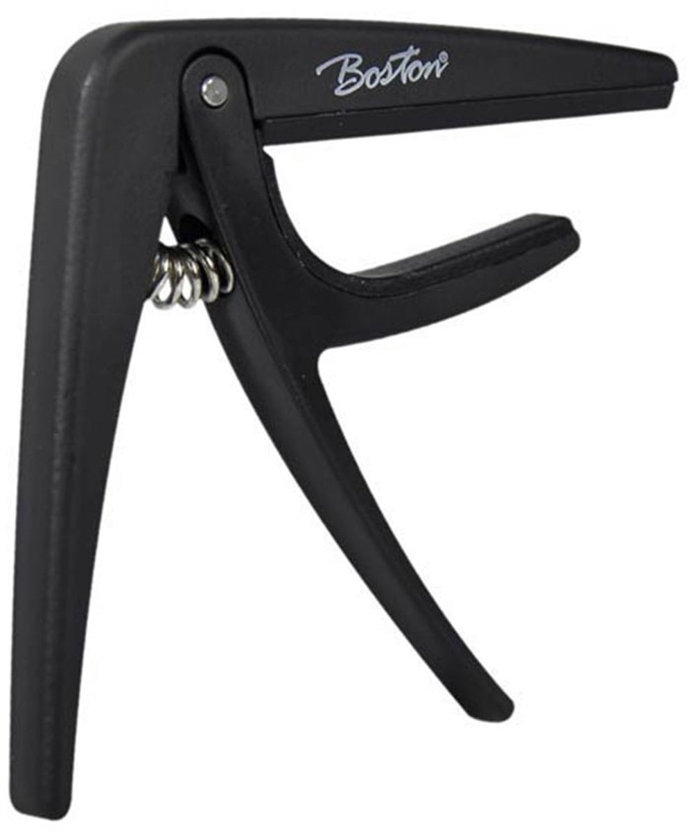 Capo - Boston BC-86-BK - Veermechanisme - Klassieke gitaar - Zwart