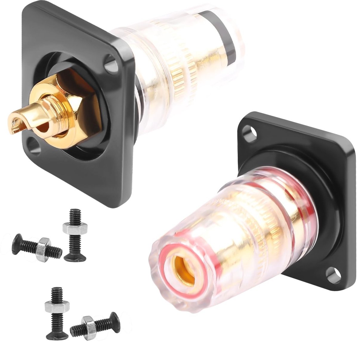 Dailygoods - 4mm Banana Plug Terminal Blok - Hoogwaardige Montageadapter voor Speakers