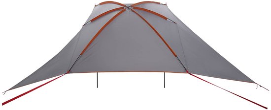 vidaXL - Auto - Tent - 308 - x - 215 - x - 220 - cm - Grijs - en - Oranje - Polyester - en - Staal van Vidaxl — afbeelding 3