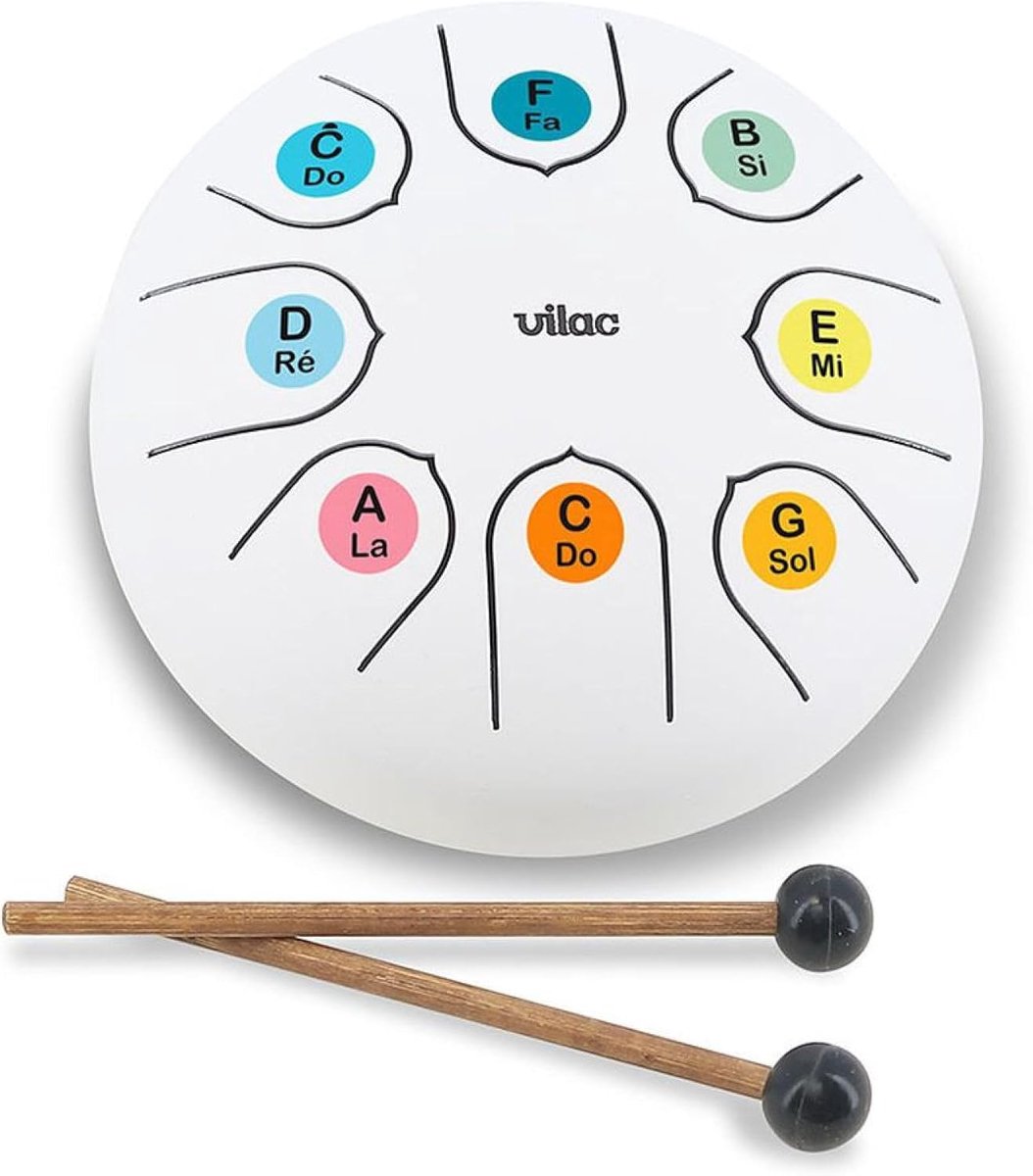 Tongue Drum - Percussie Instrument - Muziek Leren - Zen Klank - 16 cm - Metaal