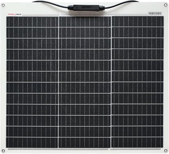 Semi-flexibel Zonnepaneel - Draagbaar Paneel - Energie Opwekken - ETFE Coating Hoge UV-doorlaatbaarheid - 50W 12V - Marine