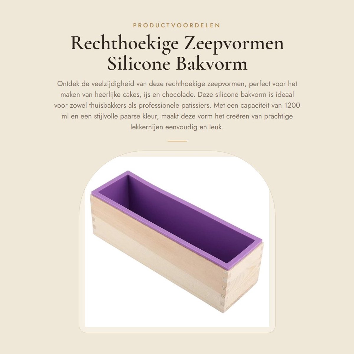 Dailygoods- Zeepvormen 1200 ml - Siliconen - Handgemaakt - Vaatwasmachinebestendig - Lichtgewicht - Veilig en duurzaam - Bakvorm