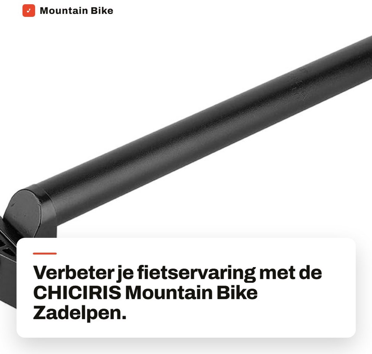 Dailygoods- Zadelpen Schokbestendig - Aluminium Legering - Verstelbare Beugel - Lichtgewicht - Corrosiebestendig - Geschikt voor Mountainbike/Racefiets - Fietszadel