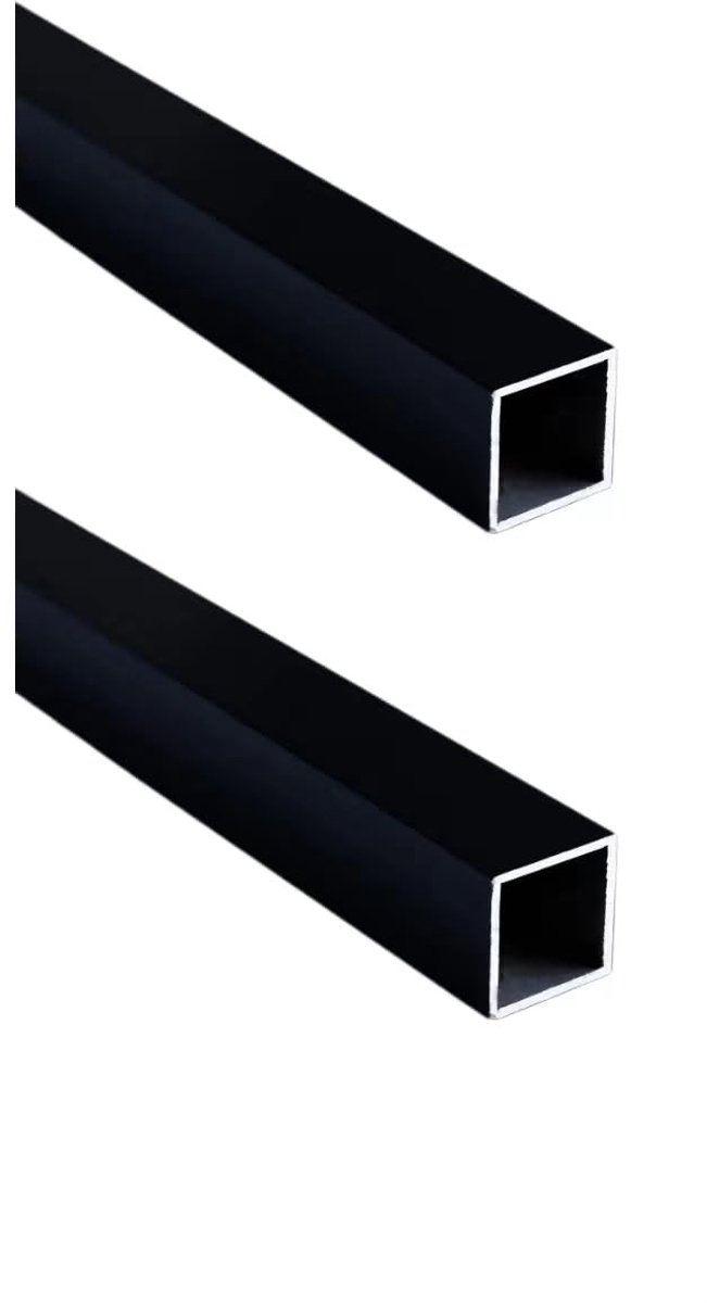 Dailygoods- Aluminium Vierkantbuis 25mm x 25mm x 2mm - 2 Stuks - 400mm Lengte - Aluminium 6063 - Waterdicht - UV-bestendig - Aluminium Profiel