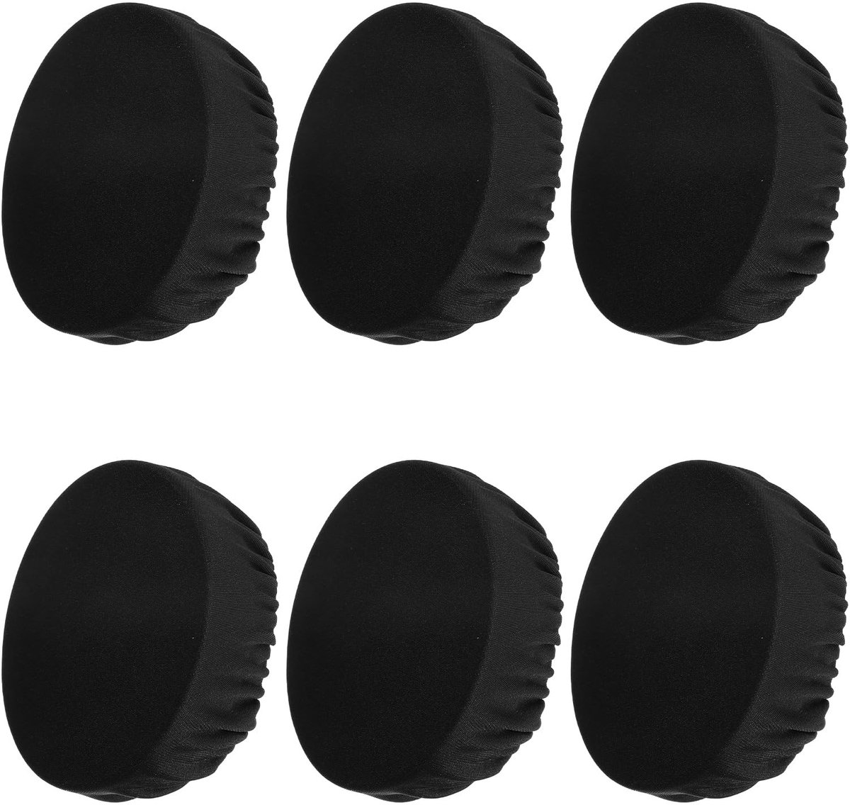 Dailygoods - 3 Paar Zwarte Hoofdtelefoon Covers voor Zweetvrije Oordopjes