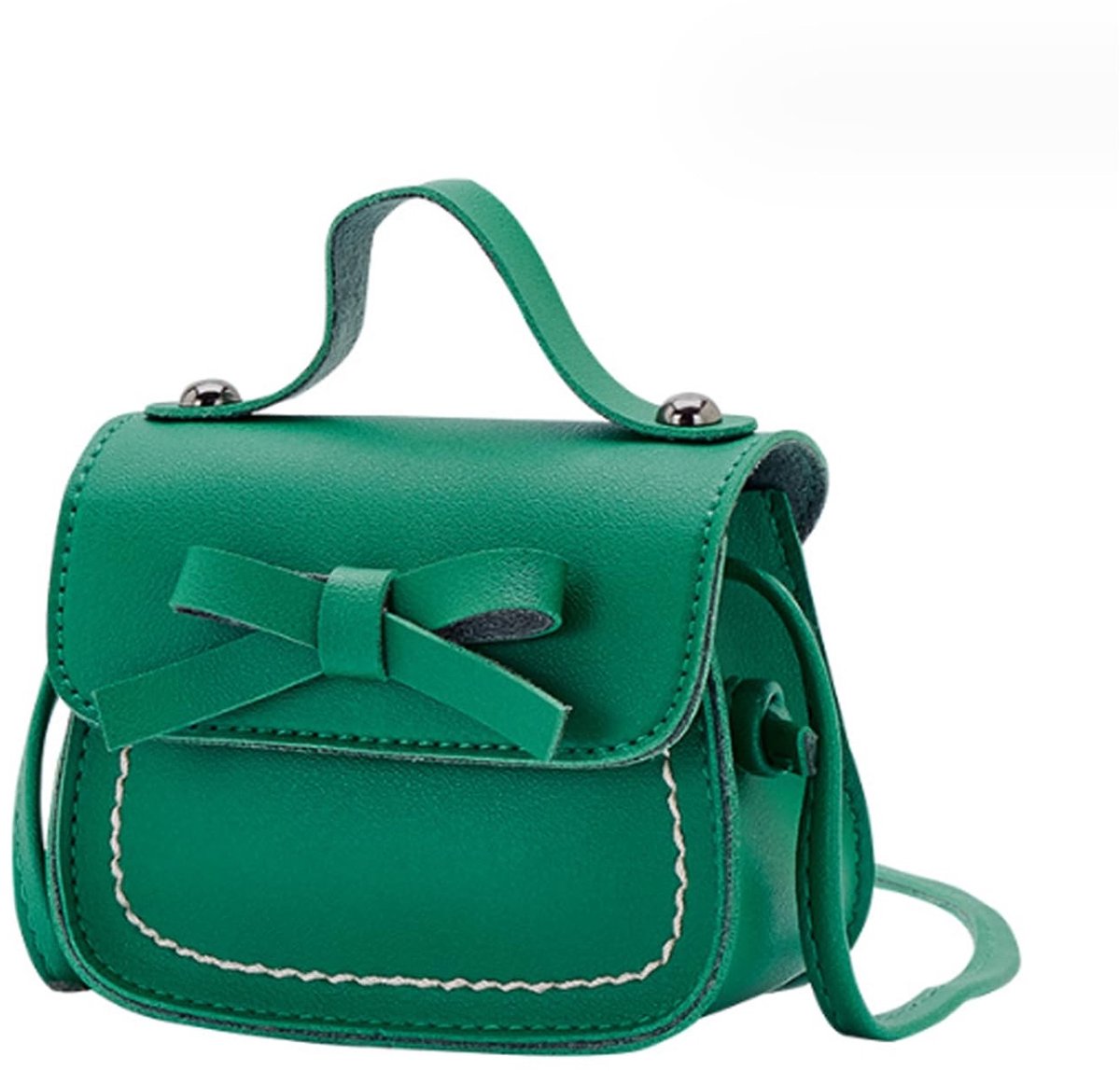 Dailygoods- Crossbody Bag - Kinderen - Verstelbare Schouderband 110 cm - Mini Flap Bag - Handtas voor Feestjes - PU Materiaal - Schattige Knopsluiting - Schoudertas