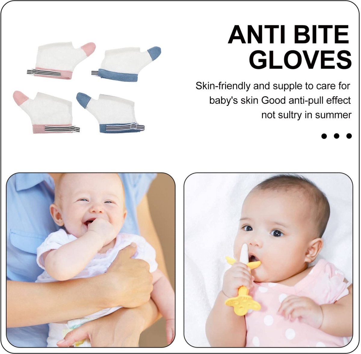 Dailygoods- Duimbescherming - Vingercondoom - Ademend Nylon - Verstelbaar Ontwerp - Voor Kinderen - Bescherming Tegen Vingerzuigen - Vingerbescherming