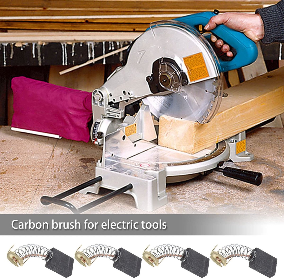 Dailygoods - 2 Paar Carbon Borstels voor Power Tools