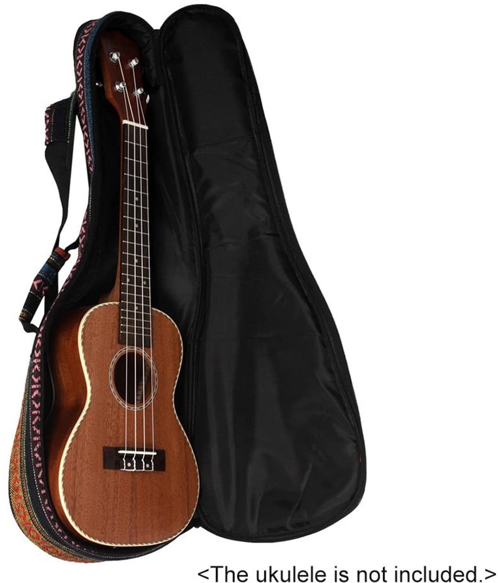 Dailygoods- Ukelele Tas 23 Inch - Dubbele Schouderbanden - Lichtgewicht - Duurzaam - Versterkt Kussen - Ideaal voor Concert Ukelele - Ukelele Hoes