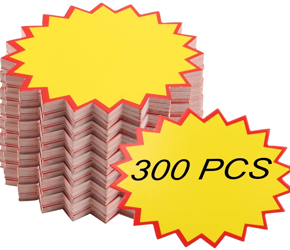 Dailygoods- Prijskaartjes 300 Stuks - Retail Verkoop Tags - Prijskaarthouder - Prijslabels - Promotie Prijskaartjes - Stijf Papiermateriaal 8x11 cm - Verkooplabels