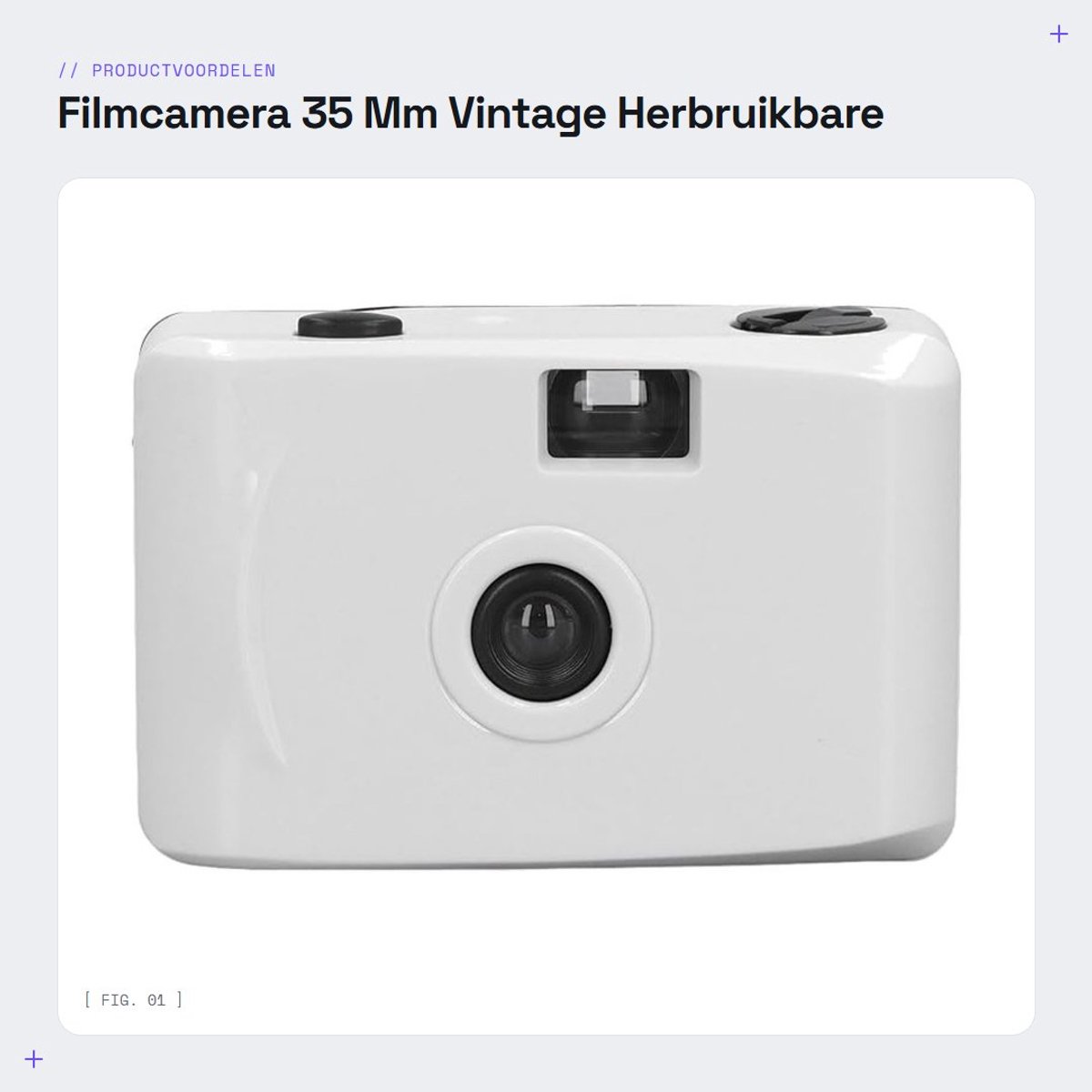 Dailygoods- Filmcamera met waterdichte behuizing - 35 mm filmcamera - f/9 28 mm lens - 1/100s sluitertijd - snorkelen - scherpstelafstand 1,2 m - handleiding inbegrepen - Retro Camera