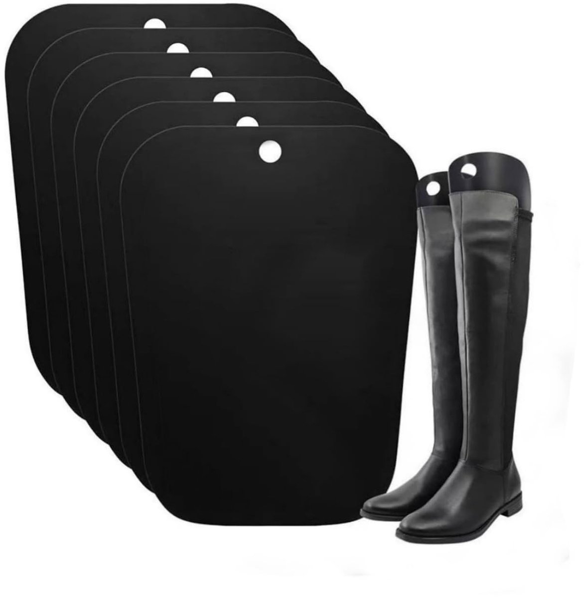 Dailygoods- Laarzensteun - 6 Stuks - PP Kunststof - Houdt Laarzen Recht - Geschikt voor Vrouwen/Mannen - Eén Maat - Laarzenvormer