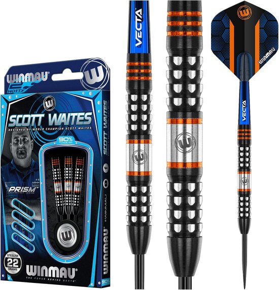 Dartpijlen Set - Tungsten Pijlen - Precisie Werpen - 90% Tungsten Kwaliteit - 22 gram - Zwart Oranje — afbeelding 2