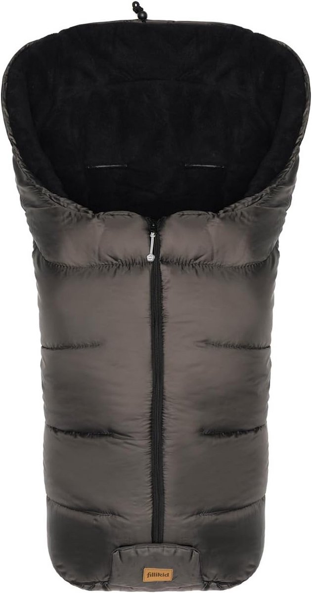Voetenzak - Baby deken - Warmte buiten - Zacht fleece gevoerd - 50 x 100 cm - Grijs