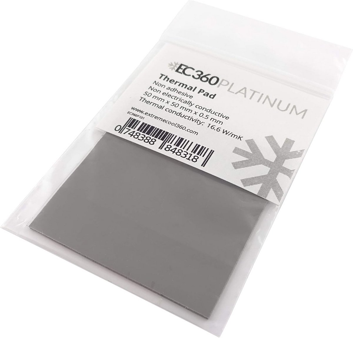 Thermische Pad - Koelpads - Componenten Koelen - Hoge Warmtegeleiding - 50x50x0.5mm - Grijs