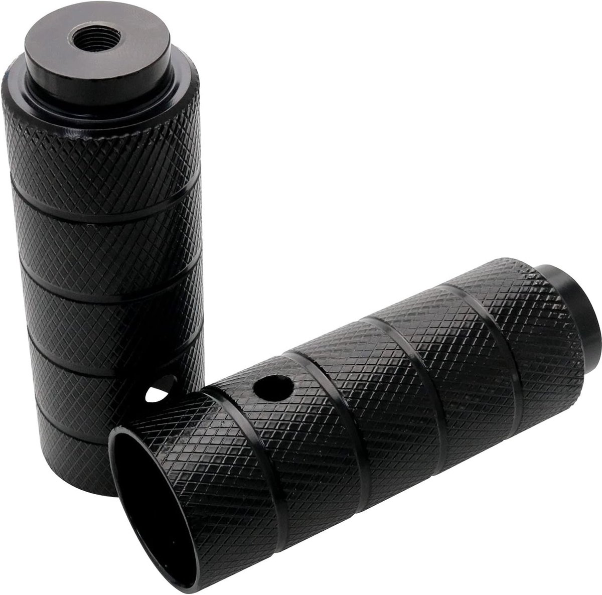 Fiets Pedaal Pinnen - Voetsteunen Achteras - Mountainbike Ondersteuning - Gestructureerd Oppervlak - 110x38 mm - Zwart