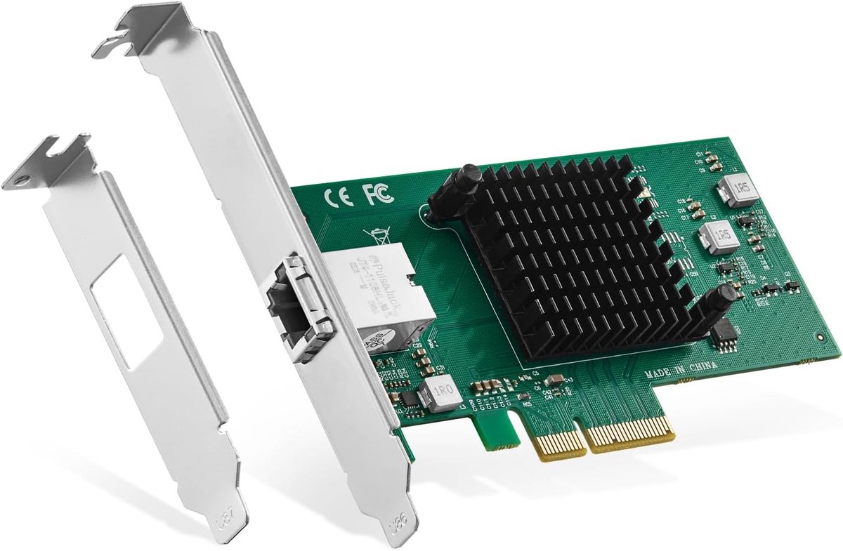 Image of 10G Ethernet PCIe Netwerkkaart met RJ45, Snelheid tot 10Gbps