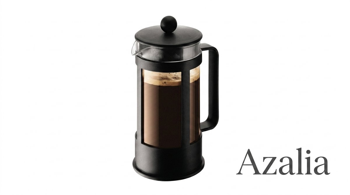 Azalia koffiepers, vaatwasmachinebestendig, zwart, 0,35L