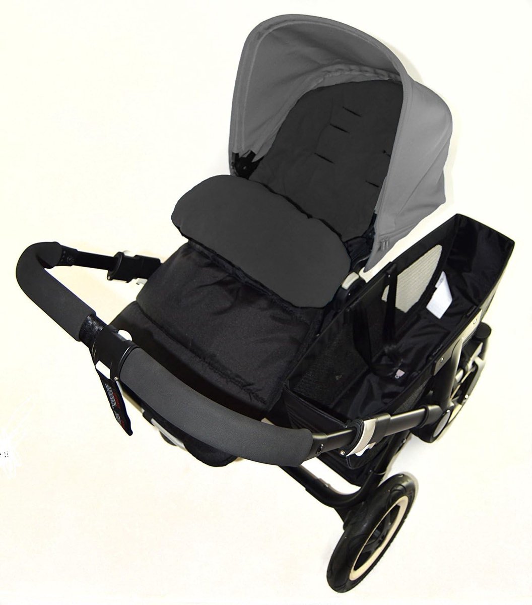 Voetenzak Kinderwagen - Baby warmer - Baby comfort - Wind en waterafstotend - 50 x 42 x 10 cm - Zwart