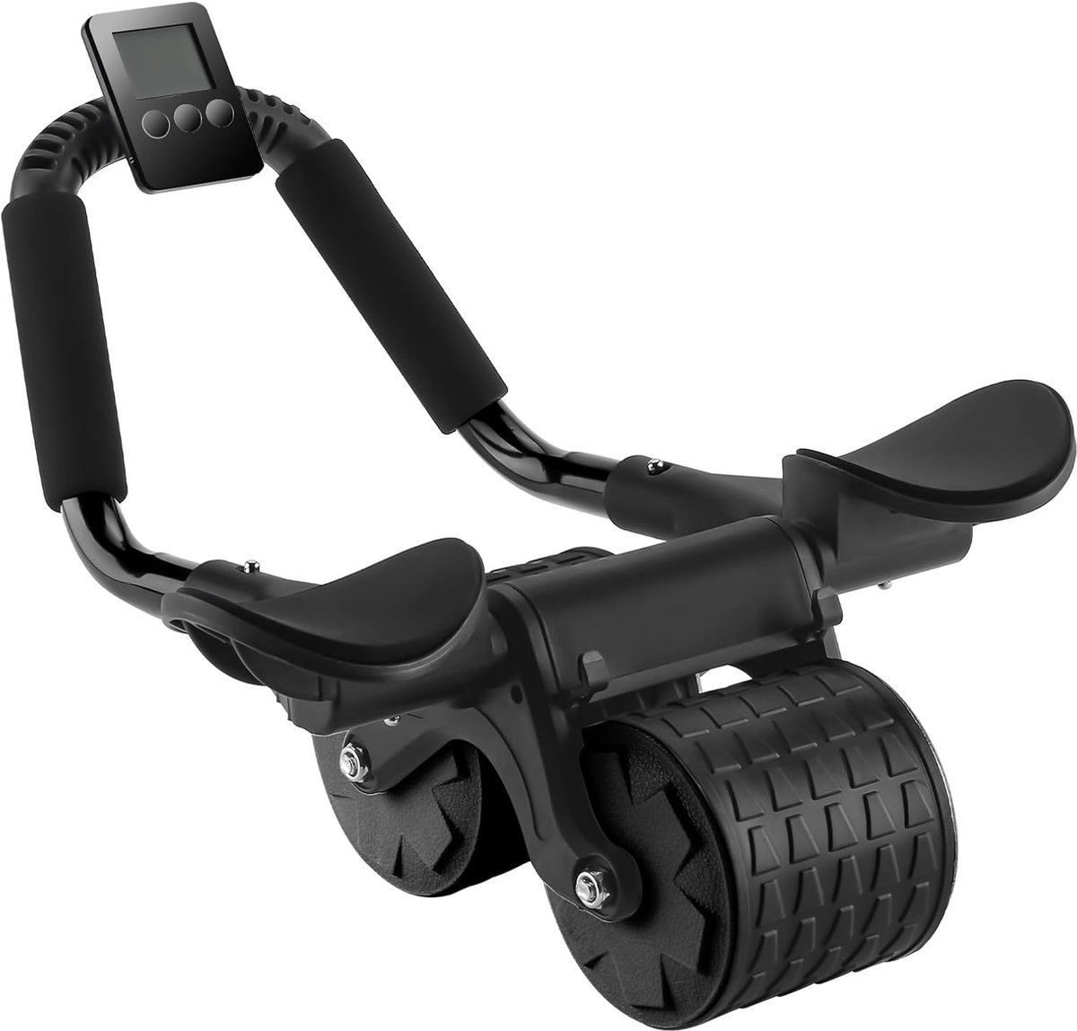 Buikspierroller - Core Trainer - Buikspieren Trainen - Automatische Rebound - 40 cm - Zwart