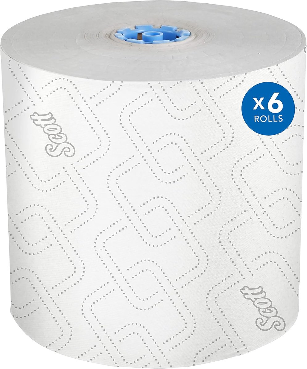Keukenrol Rollen - Papieren Handdoeken - Efficiënt Reinigen - Hoge Absorptie - 6 Rollen - Wit