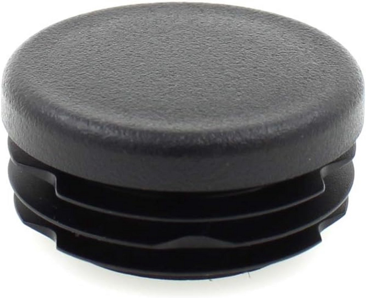 16x Ronde Buis Eindkappen (65mm) - Geribbelde Inserts/Stoppers voor Meubelpoten