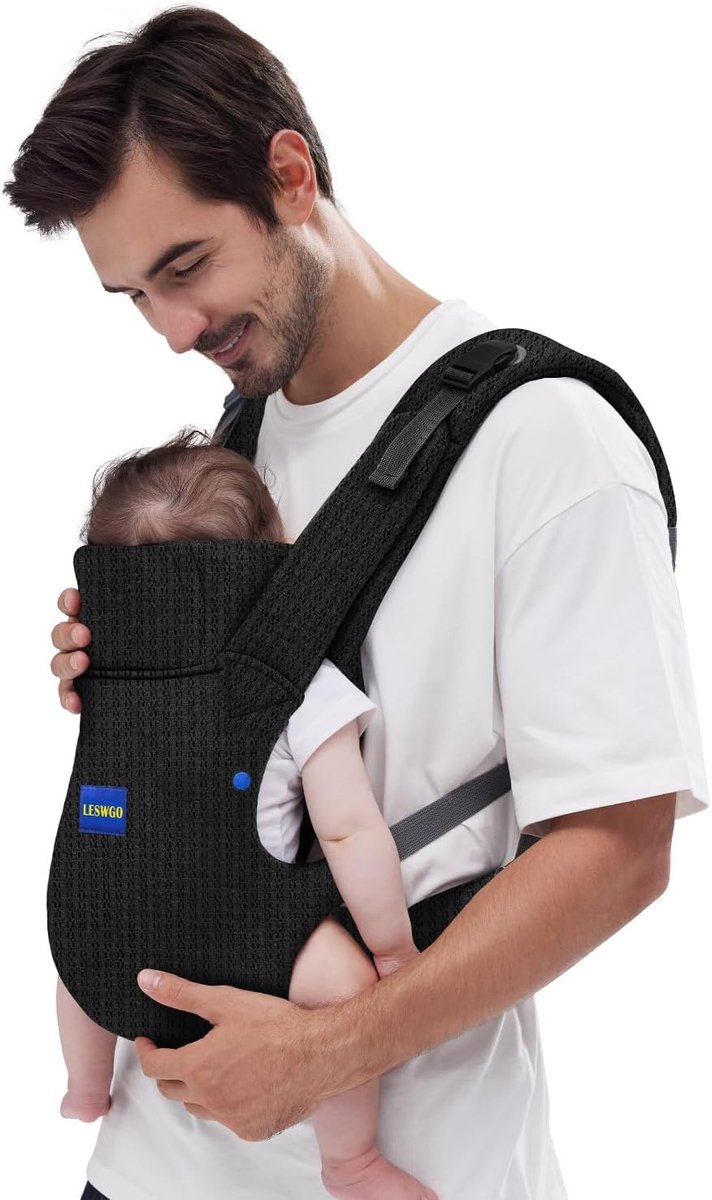 Draagzak Pasgeborenen - Babydrager - Baby Dragen - Verstelbaar Hoofdkussen - Tot 20 kg - Zwart
