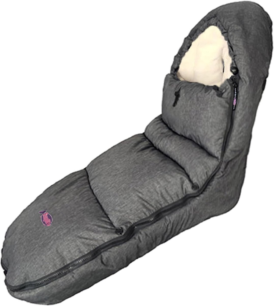 Winter voetenzak - Kinderwagen deken - Baby warm houden - Verstelbaar en afneembaar - 99 cm hoogte - Beige