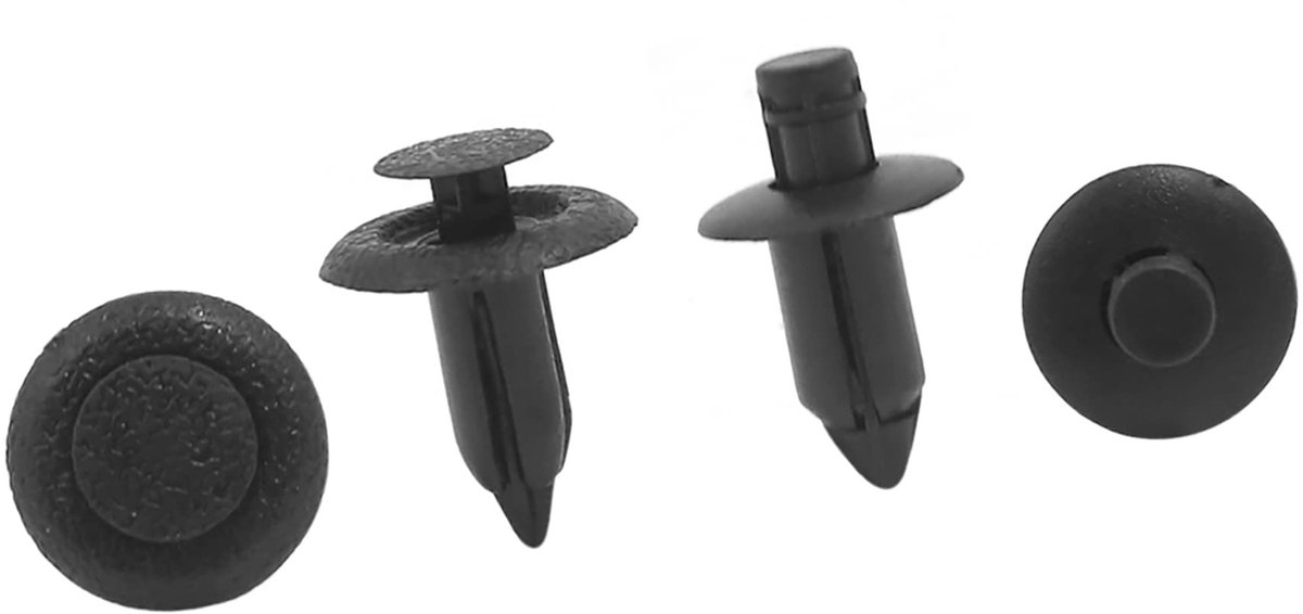 Dailygoods- Deurbevestigingsclips 20 stuks - Klinknagels voor leer - Kunststof - Geschikt voor 6 mm/7 mm gaten - Auto-accessoire - Stevig bevestigen