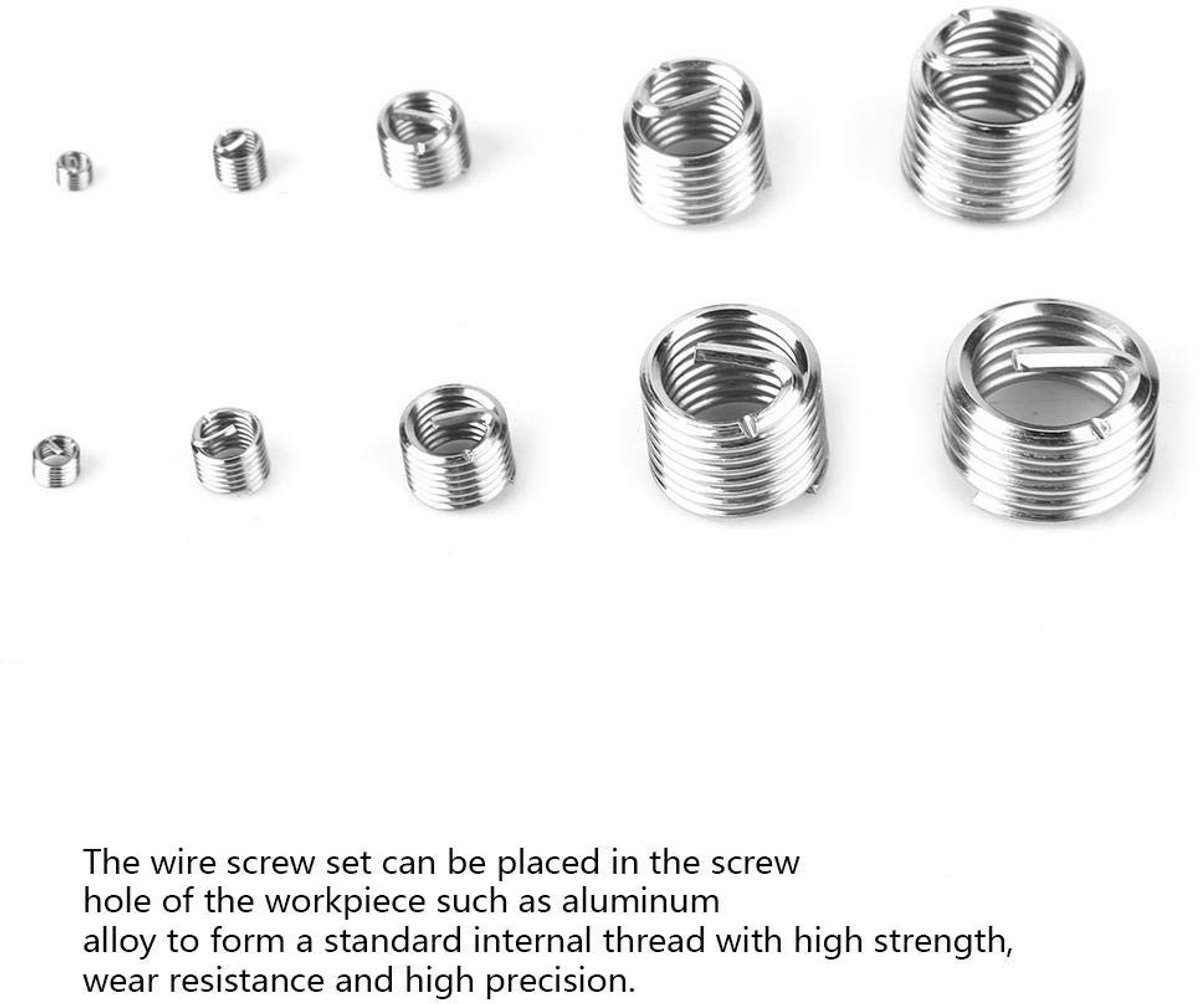 Dailygoods- Reparatieset 145 Stuks - Draadreparatieset - Inzetstukken Roestvrij Staal - Gescheiden Doosverpakking - Slijtvast - Brede Toepassingen - Draadinserts