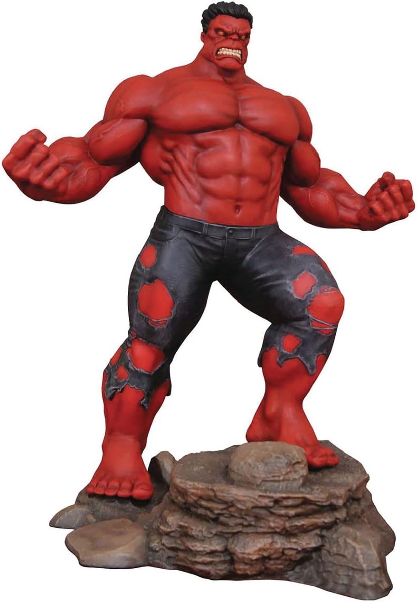 Hulk Standbeeld - Actiefiguur - Verzameling - Gedetailleerd Ontwerp - 27 Cm - Rood