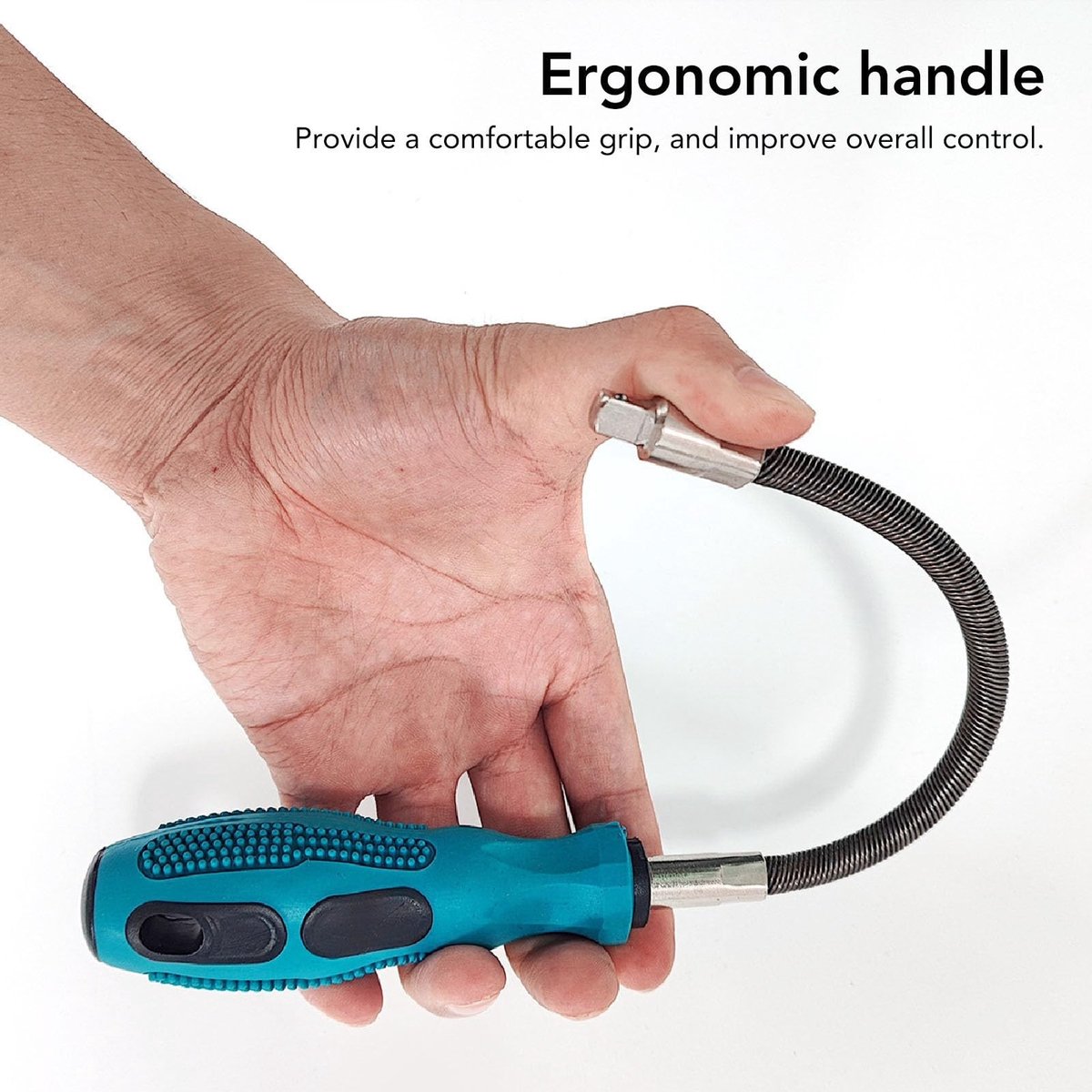 Dailygoods- Slangklemaandrijving 1/4 Inch - Flexibele Aandrijving - Ergonomische Handgreep - Betrouwbaar Gereedschap - Nauwkeurige Controle - Efficiënte Prestaties - Schroevendraaier