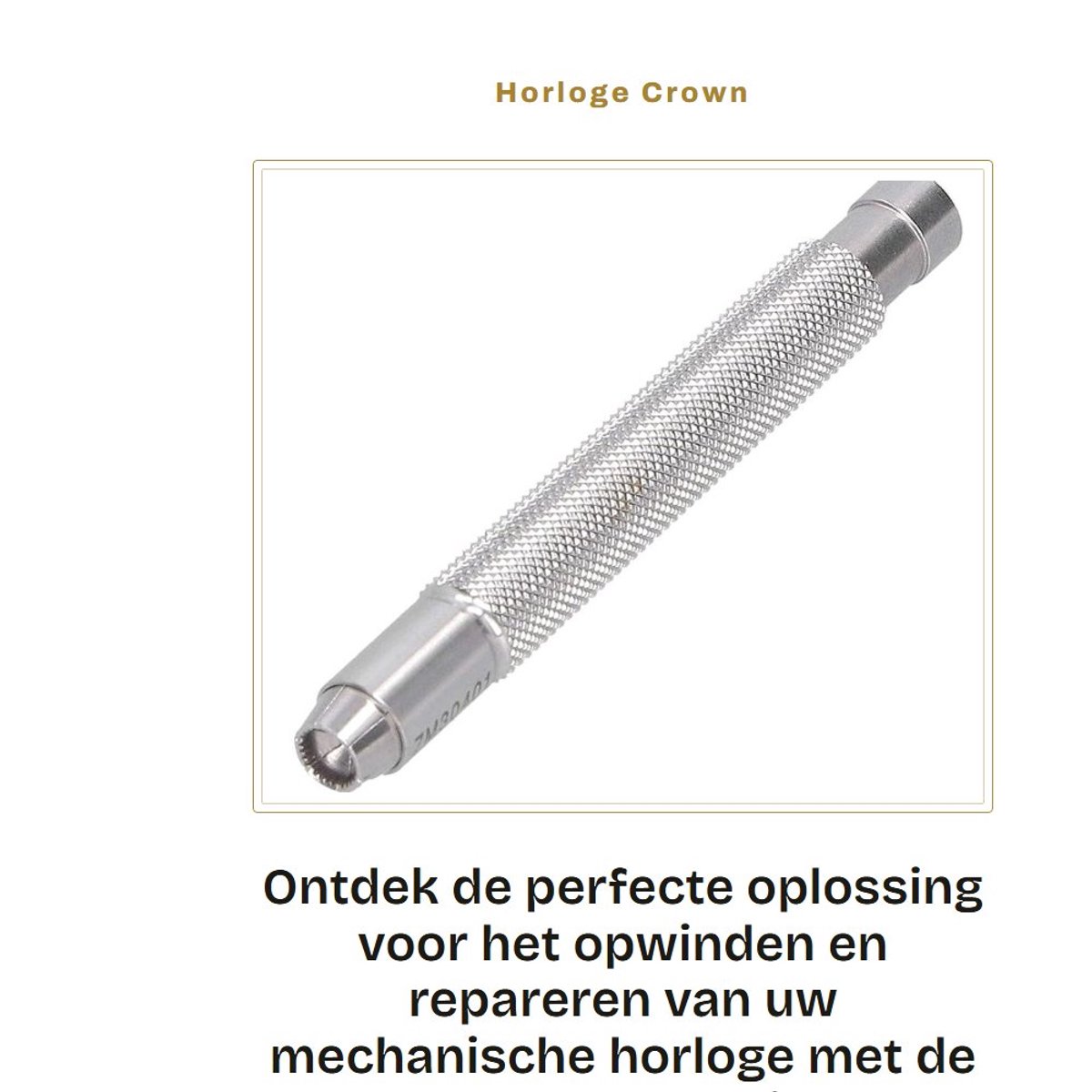Dailygoods- Horloge Opwindtool Hoogwaardig Materiaal - Horloge Kroonwinder - Draagbaar - Lichtgewicht - Slijtvast - Eenvoudige Bediening - Horloge Reparatietool