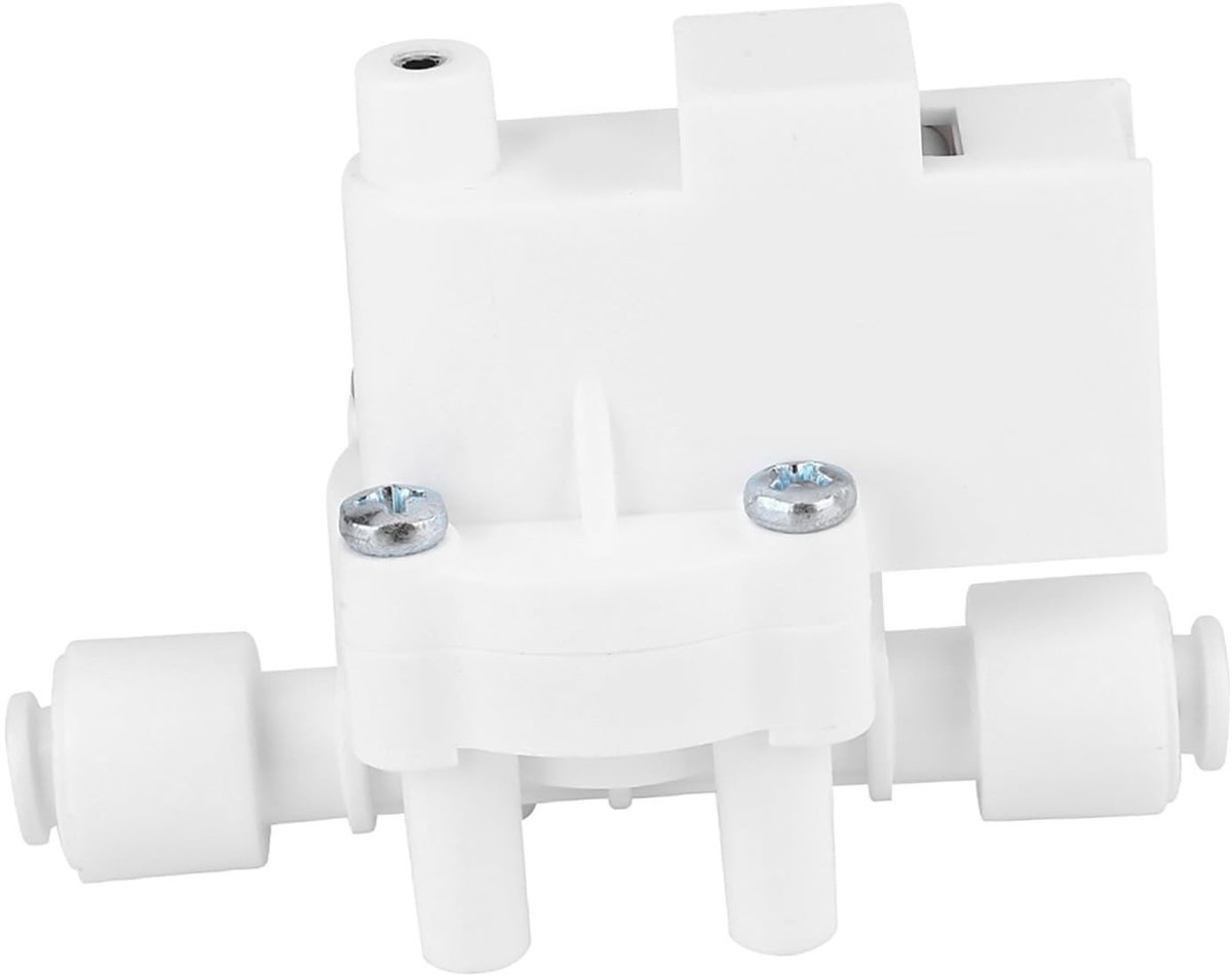 Dailygoods - Pressure switch quick response - Voor RO waterfilters - Betrouwbare werking - Wit - Veiligheid - Vermijdt overdruk - Geschikt voor waterd...