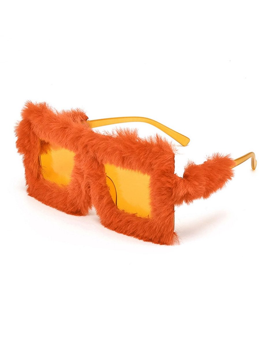 Dailygoods- Zonnebril Oversized - Plüsch Zonnebril - Feestzonnebril - Partybrillen - Uniek Design - Hoogwaardige Materialen
