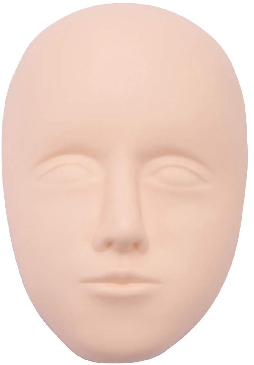 Dailygoods- Mannequin Hoofd - Siliconen Oefenhuid - Make-up Training - Permanente Wenkbrauw Technieken - Veilig en Duurzaam - Ideaal voor Beginners