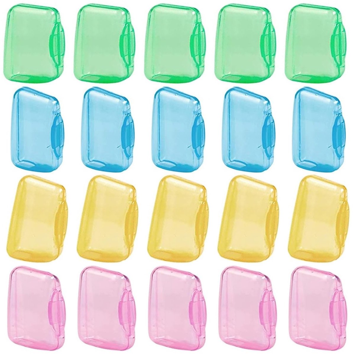 Dailygoods- Tandenborstelhoes - 20 Stuks - Draagbaar - Hygiënisch - Makkelijk te Reinigen - Lichtgewicht Ontwerp - Tandenborstelafdekking