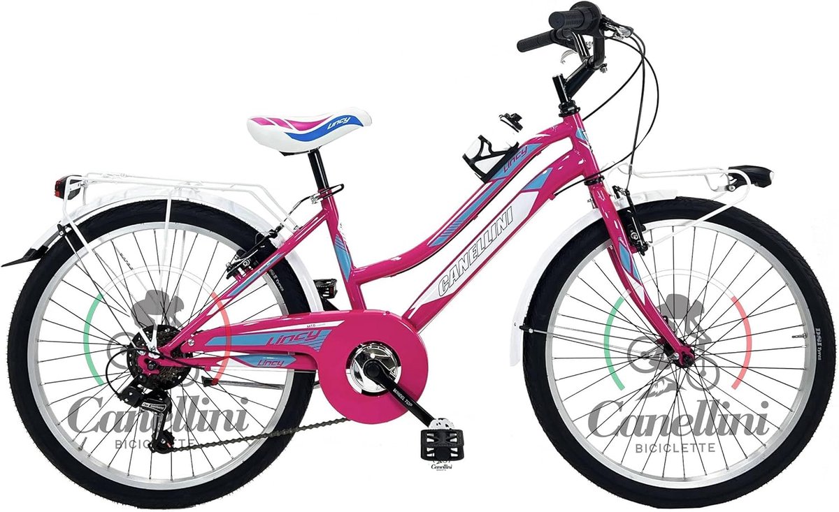 Meisjesfiets MTB Kinderfiets Mountainbike Buiten Fietsen Lichtgewicht Aluminium 24 inch Fuchsia