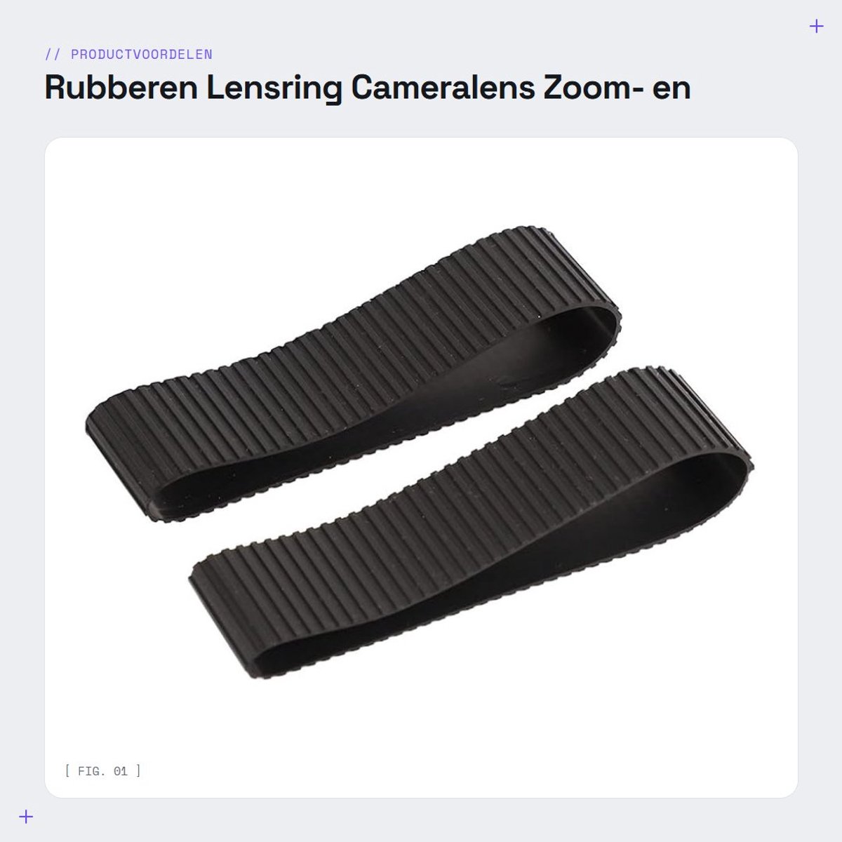 Dailygoods- Lensring Rubber - Cameralens Zoomring - Focusring - Geschikt voor EF 24-70 mm F2.8 II - Lichtgewicht - Duurzaam Materiaal - Cameraring